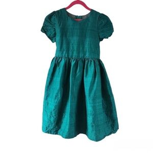Vintage Silk Jessica McClintock Teal Kids Formal Dress
